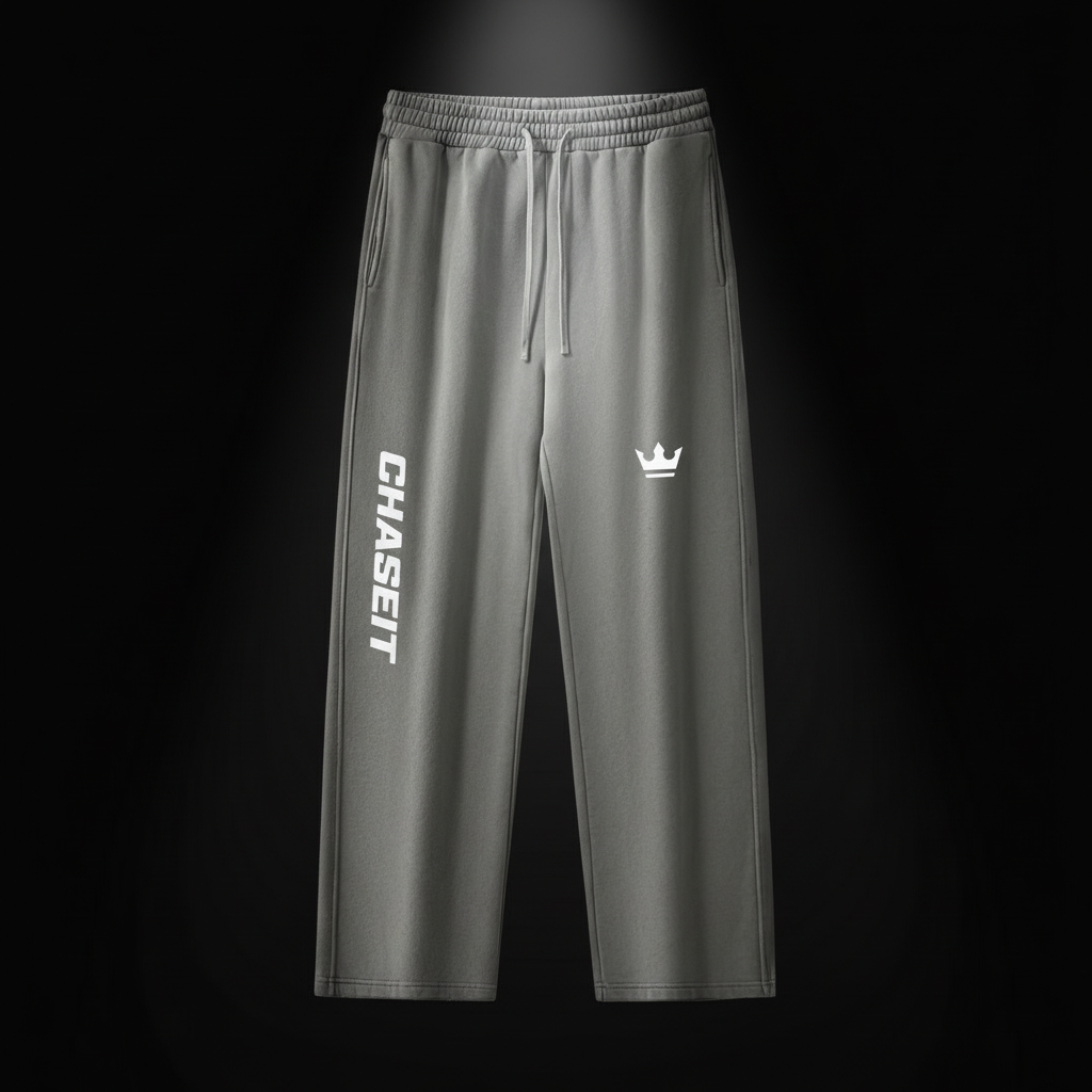 Premium ,Luxury ,Chaseit,Crown,Sweatpants ,Essential ,Black,Heavyweight,Racing,Lifestyle