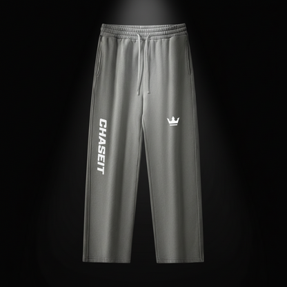 Premium ,Luxury ,Chaseit,Crown,Sweatpants ,Essential ,Black,Heavyweight,Racing,Lifestyle