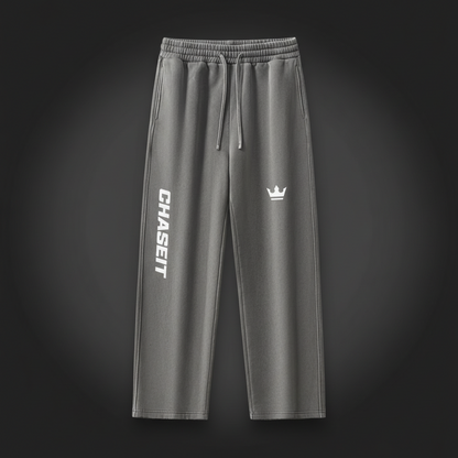 Premium ,Luxury ,Chaseit,Crown,Sweatpants ,Essential ,Black,Heavyweight,Racing,Lifestyle