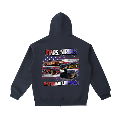 Stars,Stripes ,Straight line ,Speed ,Drag racing ,Chaseit,Men,Women,Quality ,Jacket 