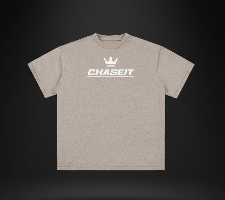 ChaseIt ,Premium ,Essential,Crown,Tee,Shirt ,Heavyweight 