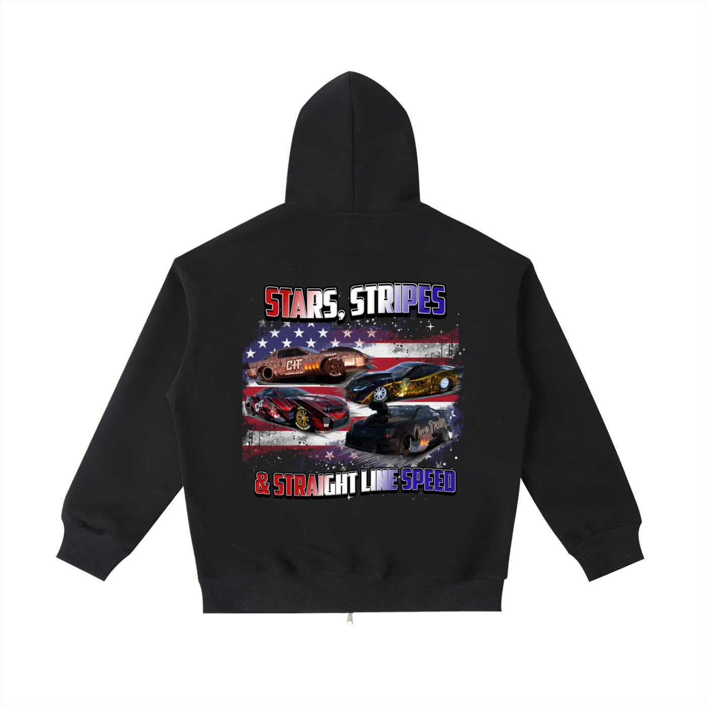 Stars,Stripes ,Straight line ,Speed ,Drag racing ,Chaseit,Men,Women,Quality ,Jacket 