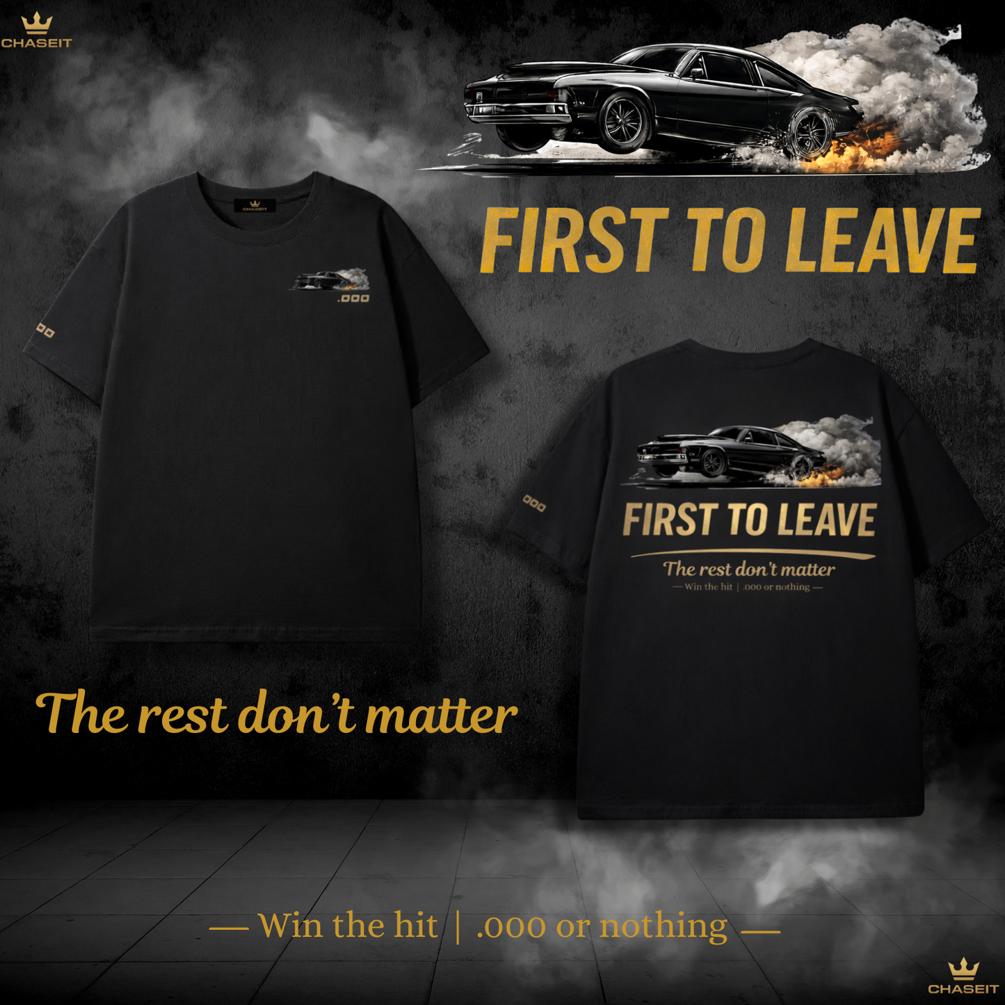 FIRST TO LEAVE TEE